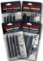 General Pencil Compressed Charcoal Sets