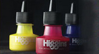 Higgins Pigment-Based Colored Inks