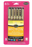 Pigma Micron .005  6-color set