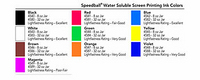 Water Soluable Screen Printing Ink 8 oz