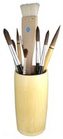 Bamboo Brush Vase