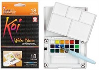 Koi Postcard Field Box 18 Set