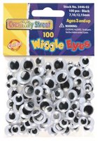 Wiggle Eyes - Single Sizes 100pk