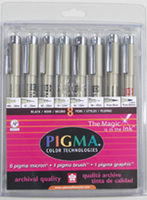 Pigma Black Ink Set