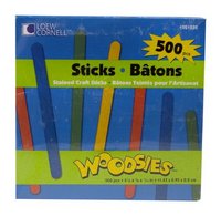 Stained Craft Sticks 500 Pcs