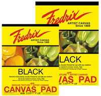 Fredrix Black Canvas Pads