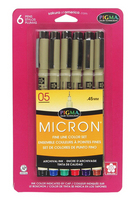 Pigma Micron .05  6-color set