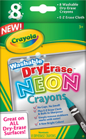 Crayola Neon Dry Erase Crayons 
