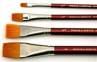 Nylon & Natural Hair Flat Wash Watercolor Brush 295