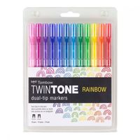 Tombow TwinTone Rainbow 12 Set