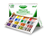 256 Ct Washable Markers and Large Size Crayons