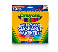 Crayola Washable Markers Bold Colors 10 Pack