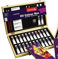 Reeves  Oil Woodbox Set