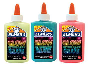 Glow In The Dark Slime, Elmer`s, Glitter Glue