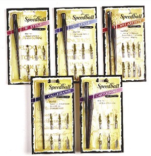 DIP PEN SET CALLIGRAPHY ARTIST SPEEDBALL 2962