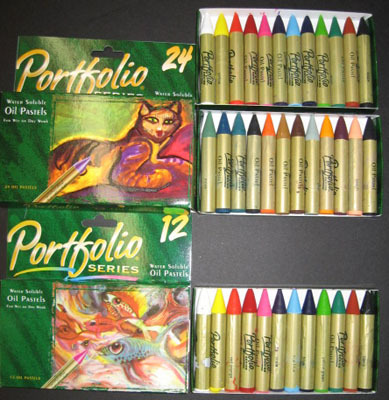Crayola Portfolio Oil Pastels Water-Soluble Pastel - 24 Piece Set